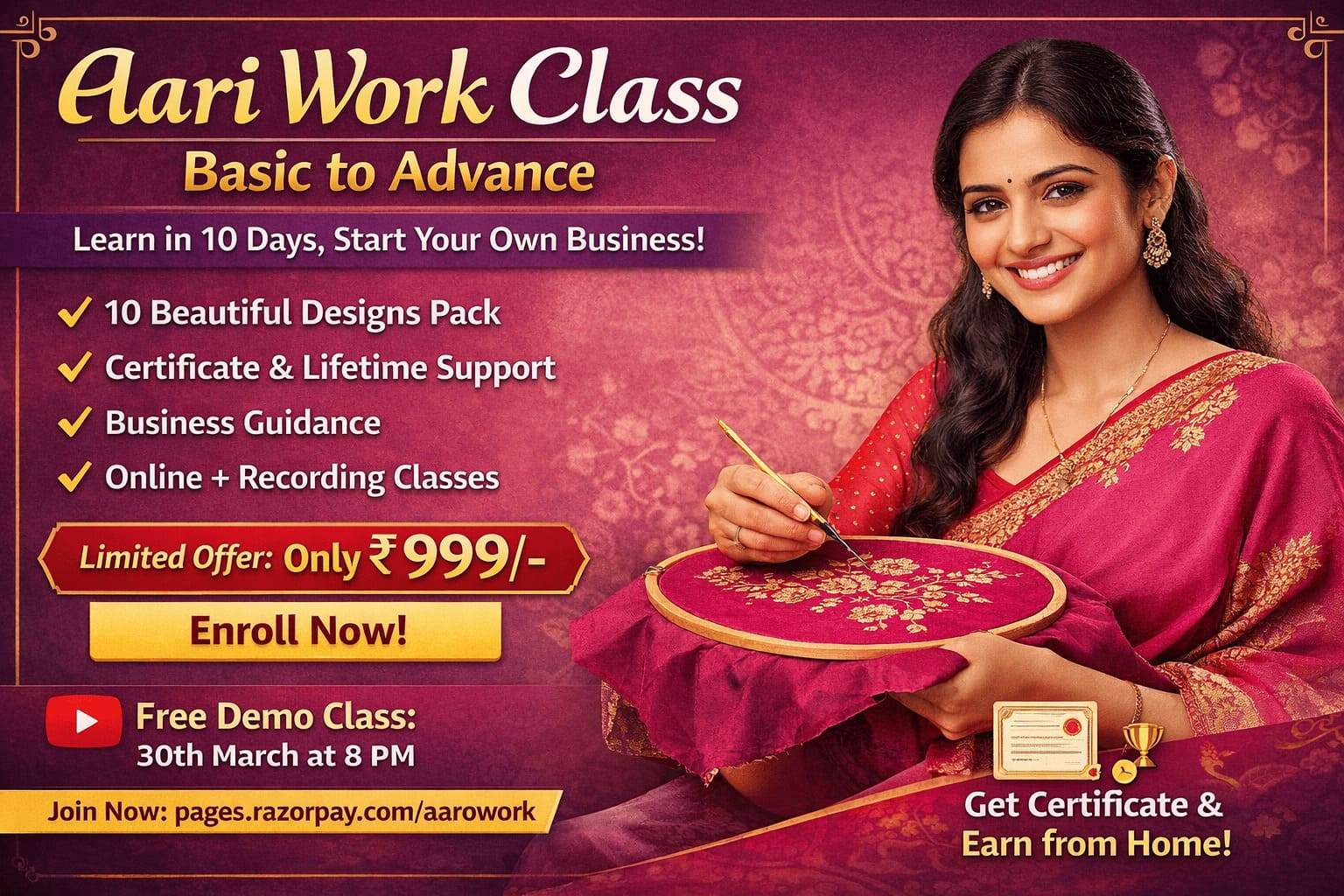Aari work class