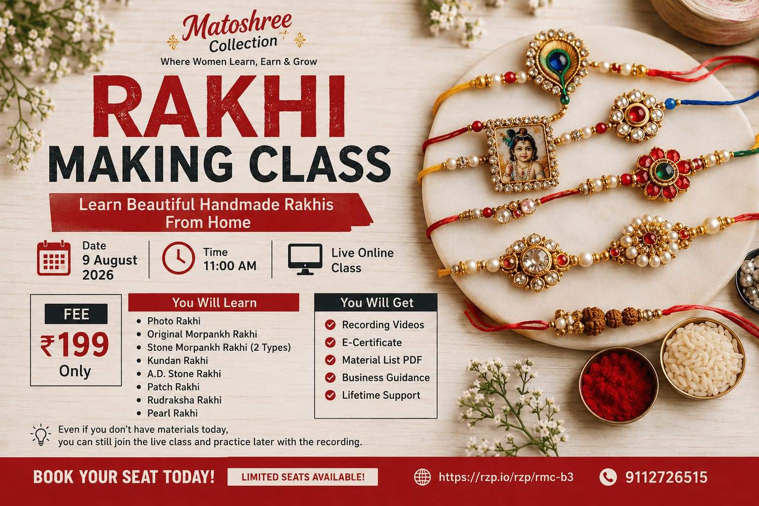 Rakhi making Class